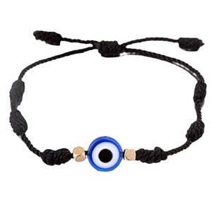 สร้อยข้อมือถักเชือกแดงดำลายตาปีศาจนำโชค ดีไซน์ทันสมัย สำหรับคู่รัก ทำด้วยมือ เหมาะเป็นของขวัญให้เพื่อน - Product Image 5
