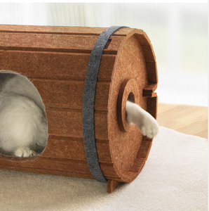 Tunnel pour animaux de compagnie pliable et portable en gros, design papillon, amovible, lavable, en feutre de polyester RPET, mécanique, pour chiens et chats - Product Image 3