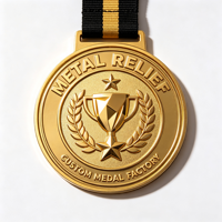 Médailles de course personnalisées pour les marathons et événements de course, badges de récompense avec ruban coloré personnalisés