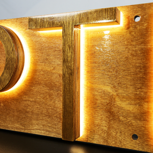 ป้ายไฟนีออนสแตนเลส 3 มิติ สำหรับภายนอกอาคาร ตัวอักษรช่องแสงแบบมีไฟด้านหลังพร้อมโลโก้พิมพ์ UV กันน้ำระดับ IP65 - Product Image 5