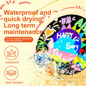 아트 <span class=keywords><strong>DIY</strong></span> 수성 드로잉 펜 용 아크릴 소프트 팁 마커 오일 기반 착색 직선 액체 테스트 - Product Image 1