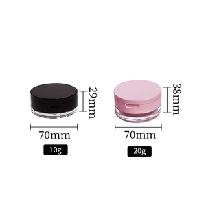 ML Pack – Boîte pliable en plastique beige/noir pour poudre libre, 100 pièces, personnalisable avec votre marque, en matériaux recyclés, pour mini-crèmes - Product Image 5