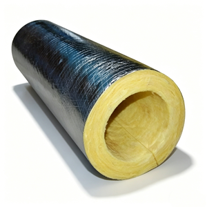 <strong>Thermal</strong> and Acoustic Aluminum Foil Glass <strong>Wool</strong> Pipe Insulation for Commercial HVAC Application - Product Image 5