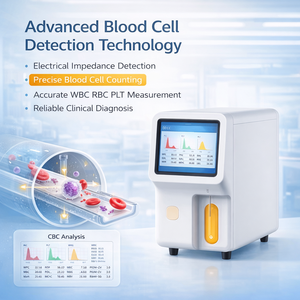 Analyseur d'hématologie professionnel, système d'analyse sanguine automatique de qualité médicale, équipement de laboratoire hospitalier, certifié CE - Product Image 1