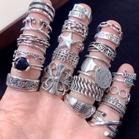 Bague unisexe rétro en acier inoxydable à motif croix, vente en gros, bijoux pour homme, bague Ringeel