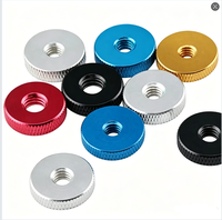 Écrous à molette entièrement filetés en aluminium M5 6061-T6/7075, usinés CNC 1/4, finition unie, anodisés multicolores, pour drone RC FPV Quadcopter 3D