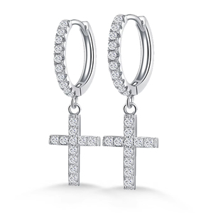 <span class=keywords><strong>Orecchini</strong></span> all'ingrosso S925 in <span class=keywords><strong>argento</strong></span> Sterling lusso Moissanite gemma da donna <span class=keywords><strong>orecchini</strong></span> rotondi - Product Image 1