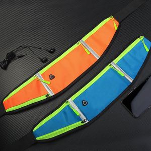 Nouvelle sacoche de sport imperméable avec logo personnalisé, sac banane d'extérieur, sac de course à la taille avec porte-bouteille - Product Image 6