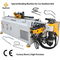 Máquina dobladora de tubos 3D DW25CNC doble cabezal, alta precisión para varillas de reposacabezas y piezas industriales