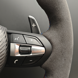 Volante Deportivo Personalizado de Fibra de Carbono Mate y Gamuza Completa para <span class=keywords><strong>BMW</strong></span> M3 E90 E92 E93 <span class=keywords><strong>M5</strong></span> <span class=keywords><strong>E60</strong></span> F10 F30 <span class=keywords><strong>M5</strong></span> - Product Image 4
