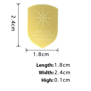 Nueva Tecnología, Chip de Energía Escalar de Oro de 24K Contra EMF, Protección Cuántica Antiradiación, Etiqueta 5G <span class=keywords><strong>para</strong></span> Teléfono Móvil - Product Image 1