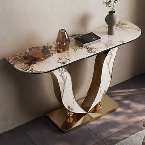 Muebles modernos <span class=keywords><strong>para</strong></span> sala de estar, entrada de pasillo, diseño de mesa de <span class=keywords><strong>consola</strong></span> inoxidable <span class=keywords><strong>para</strong></span> uso doméstico - Product Image 4