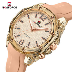 นาฬิกาข้อมือผู้หญิง NAVIFORCE NF6103 สายซิลิโคนเรียบง่าย นาฬิกาควอตซ์ ดีไซน์หรูหรา ทันสมัย กันน้ำ รุ่นปี 2026 - Product Image 1
