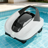 Nettoyeur de piscine intelligent à planification de trajet, sans fil, rechargeable, nettoyage automatique, équipement de filtration de grande capacité pour les débris de piscine