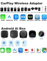 Rhythm Auto BT Dongle Converter Universal Wireless CarPlay Android Adapter para estéreo de automóvil con actualización OTA y WiFi 5G