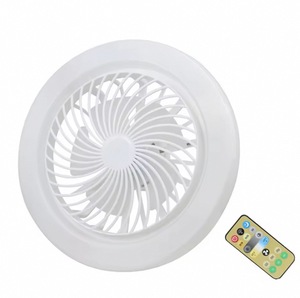 Ventilatore da Soffitto Multifunzionale Moderno 42 Pollici DC 110V/220V con Luce LED, Telaio in Plastica, Telecomando, Dimmerabile, per Hotel, Camera da Letto, Soggiorno - Product Image 1