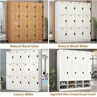 Armoire à vêtements réglable en acier, design moderne, casiers compacts en stratifié avec serrure à clé pour salle de sport, salle de yoga, salon, école, vestiaires