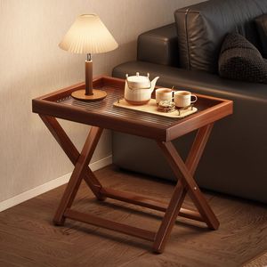 Vintage-style folding <b>table</b>, portable living room <b>sofa</b>, high-<b>end</b>, light luxury design, side <b>table</b>, storage coffee <b>table</b> - Product Image 1