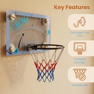 <span class=keywords><strong>Canestro</strong></span> da <span class=keywords><strong>basket</strong></span> <span class=keywords><strong>mini</strong></span> personalizzato da fabbrica, montabile a parete, in materiale PET, portatile, per uso interno ed esterno - Product Image 4