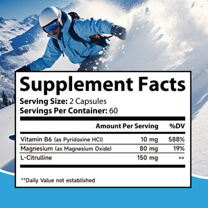 Natural Power Boost Capsules L-Citrulline Flacon de 120 pour adultes Équilibré Bien-être Énergie quotidienne Pas pour les femmes enceintes - Product Image 4