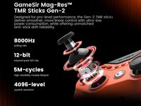 Manette filaire pour jeux PC GameSir Tarantula 8K Esports |   Taux de polling de 8000 Hz, manettes TMR de 2e génération, 9 boutons macro remappables, gyroscope 6 axes