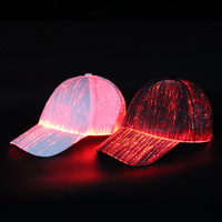 Vente chaude nouveau ED lumineux Rechargeable Baseball bec de canard casquette danse Bar fête nuit décoration