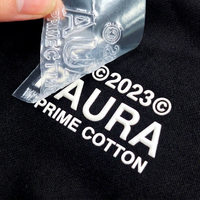 Étiquette thermocollante écologique pour vêtements, logo de vêtement, transfert DTF pour vêtements, patch en TPU métallique en relief personnalisé