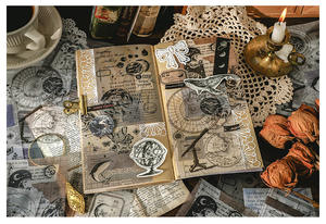 20 Stks/pak Retro <span class=keywords><strong>Memo</strong></span> Pad Sample Data Half-Life Liefde Brief Serie Retro Artistieke Journal Materiaal Decoratieve Sticker 4 modellen - Product Image 5