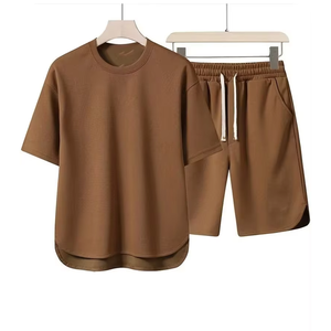 Conjunto Deportivo de Verano para Hombre de 2 Piezas, Camiseta Holgada y Pantalones Cortos, Ropa Casual para Calle, Gimnasio y Descanso - Product Image 6