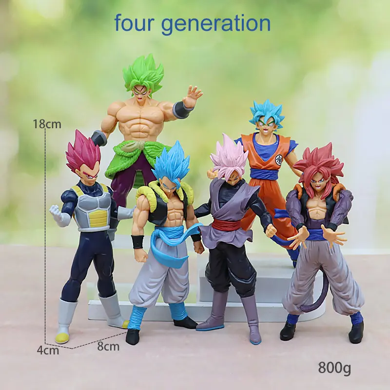 Wholesale Custom Collection 3D Anime Dragonball Action Figures Son Goku Figure Super Saiyan Dragon Action Figures