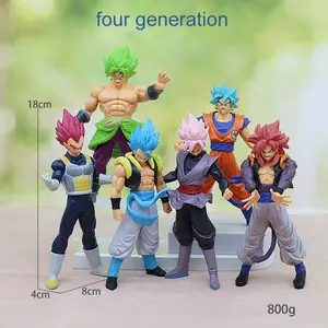 Collezione personalizzata all'ingrosso 3D Anime Dragonball Action Figures Son Goku Figure Super Saiyan Dragon Action Figures