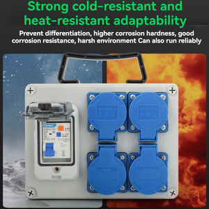 Boîtier de distribution IP67 personnalisé avec conception en pente pour équipement électrique industriel, prise aviation, disjoncteur 3p - Product Image 6