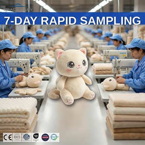 2026 El Mejor Peluche de Gatito Sentado Personalizado, Adorable Juguete de Felpa Suave de Terciopelo, Muñeco de Gato para Regalos Infantiles, Proveedor de Fábrica OEM ODM - Product Image 1