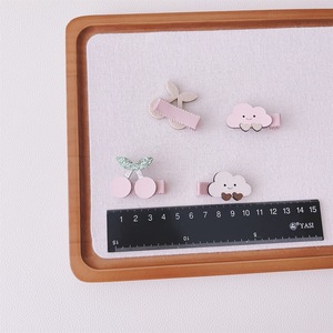 Accessoires pour cheveux d'enfants : Pinces à cheveux nuage mignonnes, accessoires de festival pour filles, pinces plates en tissu à couverture intégrale type <span class=keywords><strong>bec</strong></span> de canard - Product Image 6