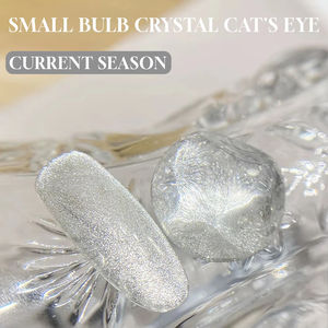 Gel Polish Occhi di Gatto Effetto Luna Super Bianco Brillante, Gel Magnetico Universale Effetto Cristallo Argento - Product Image 4