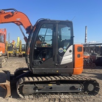 Excavatrice compacte Hitachi ZX75US-5B 2019, 7,5 tonnes, matériel de construction d'occasion en provenance du Japon