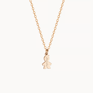 Collana Familiare Personalizzata in Acciaio Inossidabile Placcato Oro con Ciondoli a Cuore, Bambina, Bambino, Neonato, Disco, Nome Bambini, Gioielli Impermeabili - Product Image 4