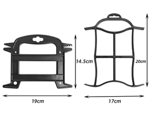 Support de rangement extérieur Tiger-Head pour cordes d'ombrelle et laisses d'animaux, avec un design élégant en forme de cadre enroulé - Product Image 3