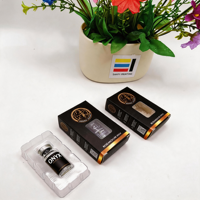 Boîte en carton avec fenêtre découpée et insert blister pour flacons en verre de 3 ml, idéale pour l'emballage de peptides (vente en gros)