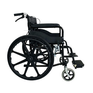 Fauteuil roulant en acier de haute qualité, cadre imprimé, fauteuil de soins à domicile, siège de roue, fauteuil roulant manuel en acier inoxydable - Product Image 1