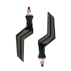 ไฟเลี้ยว LED มอเตอร์ไซค์ ADT ความสว่างสูง รุ่น Wing Light Flowing Spirit Beast สีเหลืองอำพันคู่  แบบสากล - Product Image 2