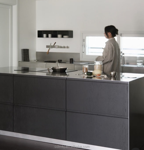 Armarios de <span class=keywords><strong>Cocina</strong></span> Modulares Modernos de Acero Inoxidable con Bisagras, Diseño Ignífugo para Ahorrar Espacio en Apartamentos Pequeños - Product Image 6