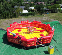 Jeu gonflable Last Man Standing Sweeper sur le thème du feu rouge pour les enfants et les adultes, fête d'anniversaire