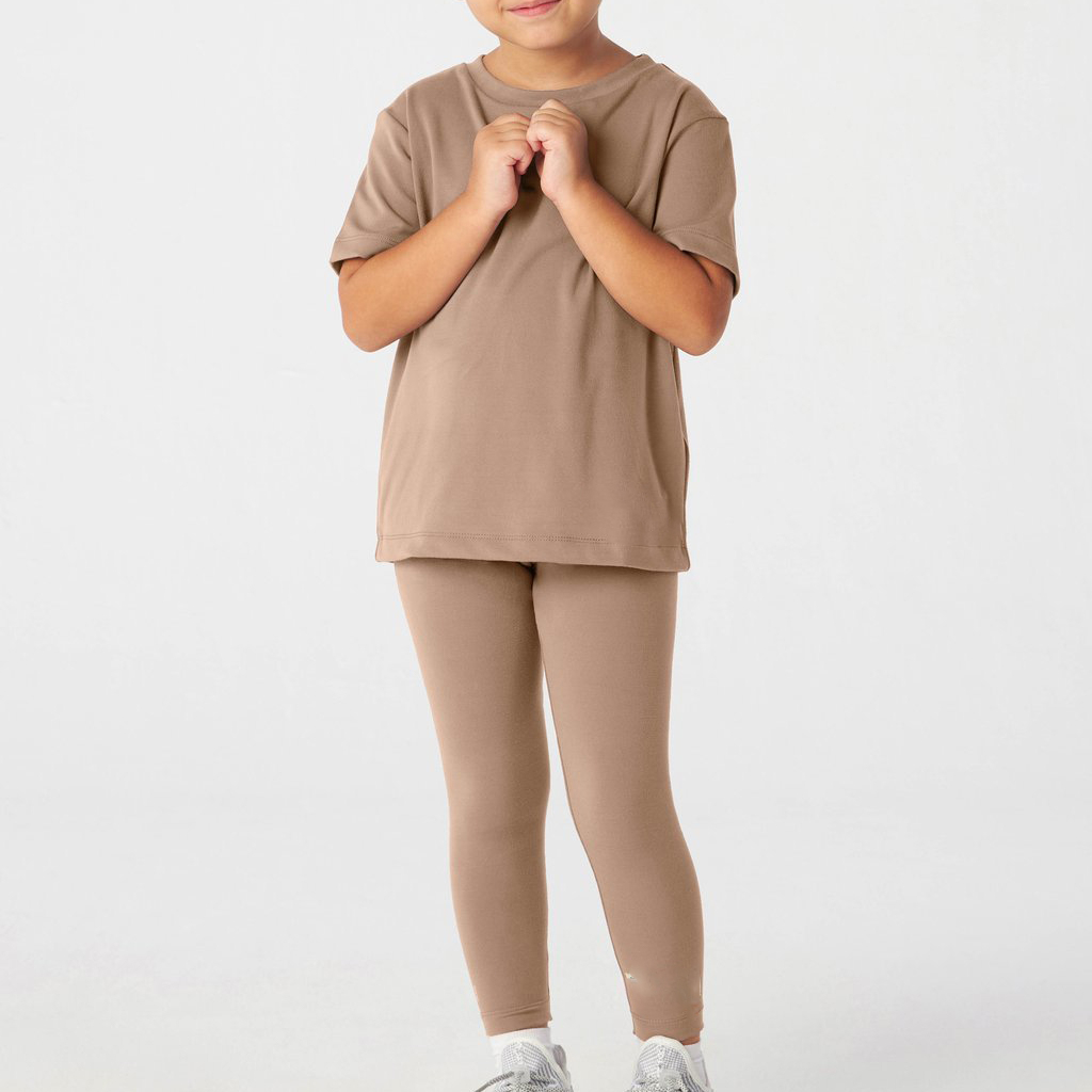 2022 Lente Tweedelige Leggings Set Moeder En Dochter Katoen T-shirt Oversize Tee Broek Sets Voor Mama En Me Custom lounge Wear