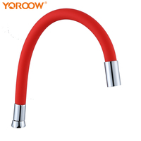 Fabricants de robinets en Chine, OEM, tuyau flexible extractible, robinet de cuisine orange, tuyau flexible coloré