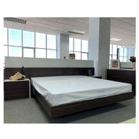 Ensemble de chambre à coucher en mélamine à prix avantageux, taille king, meubles modernes pour chambre à coucher