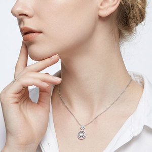 เครื่องประดับหรูหราขายส่ง สร้อยคอทำมือประณีต สร้อยคอทองคำขาวแท้ 18K ประดับเพชรแท้ธรรมชาติ - Product Image 2
