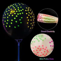 Ballons en latex fluorescents ronds 2027, points lumineux, décoration de fête d'anniversaire, mariage, cadeaux pour enfants, ballon LED LB020