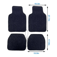 Tapis de sol universels pour voiture, sur mesure, en gros, avec éclairage Starlight, bleu Accord, LED, polyester écologique, design luxueux