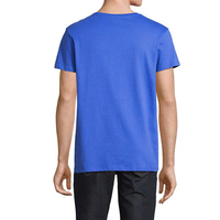 Échantillon Gratuit - T-shirt Personnalisé Homme à Manches Courtes, Col Uni, en Polyester/Coton Respirant, Séchage Rapide, Sérigraphie, 180 Grammes